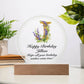 Happy Birthday Jillian v02 - Circle Acrylic Plaque