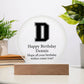 Happy Birthday Dennis v02 - Circle Acrylic Plaque