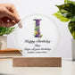 Happy Birthday Ina v02 - Circle Acrylic Plaque