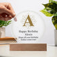 Happy Birthday Alexis v01 - Circle Acrylic Plaque