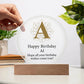 Happy Birthday Al v01 - Circle Acrylic Plaque