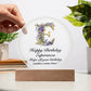 Happy Birthday Esperanza v02 - Circle Acrylic Plaque
