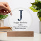 Happy Birthday John v03 - Circle Acrylic Plaque