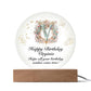 Happy Birthday Virginia v01 - Circle Acrylic Plaque