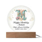 Happy Birthday Michele v01 - Circle Acrylic Plaque