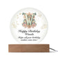 Happy Birthday Wanda v01 - Circle Acrylic Plaque