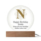Happy Birthday Noble v01 - Circle Acrylic Plaque