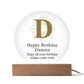 Happy Birthday Damien v01 - Circle Acrylic Plaque