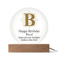 Happy Birthday Boyd v01 - Circle Acrylic Plaque
