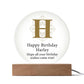 Happy Birthday Harley v01 - Circle Acrylic Plaque