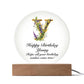 Happy Birthday Young v02 - Circle Acrylic Plaque
