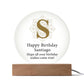 Happy Birthday Santiago v01 - Circle Acrylic Plaque
