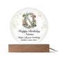 Happy Birthday Norma v01 - Circle Acrylic Plaque