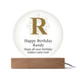 Happy Birthday Randy v01 - Circle Acrylic Plaque