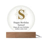 Happy Birthday Samuel v01 - Circle Acrylic Plaque