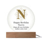 Happy Birthday Norris v01 - Circle Acrylic Plaque