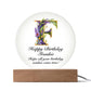 Happy Birthday Frankie v02 - Circle Acrylic Plaque