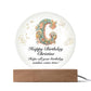 Happy Birthday Christine v01 - Circle Acrylic Plaque