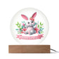 Happy Easter Bunny Sign 04 - Circle Acrylic Plaque