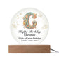 Happy Birthday Christina v01 - Circle Acrylic Plaque