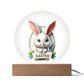 Happy Easter Bunny Sign 08 - Circle Acrylic Plaque