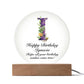 Happy Birthday Ignacia v02 - Circle Acrylic Plaque