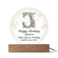 Happy Birthday Jessica v01 - Circle Acrylic Plaque