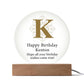 Happy Birthday Kenton v01 - Circle Acrylic Plaque
