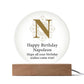 Happy Birthday Napoleon v01 - Circle Acrylic Plaque