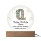 Happy Birthday Quyen v01 - Circle Acrylic Plaque