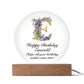 Happy Birthday Emerald v02 - Circle Acrylic Plaque