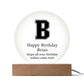 Happy Birthday Brian v02 - Circle Acrylic Plaque