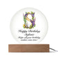 Happy Birthday Stefanie v02 - Circle Acrylic Plaque