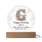 Happy Birthday Grace v01 - Circle Acrylic Plaque