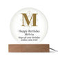Happy Birthday Melvin v01 - Circle Acrylic Plaque