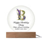 Happy Birthday Betsy v02 - Circle Acrylic Plaque