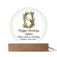 Happy Birthday Sophia v02 - Circle Acrylic Plaque