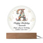 Happy Birthday Amanda v01 - Circle Acrylic Plaque