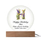 Happy Birthday Hui v02 - Circle Acrylic Plaque