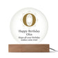 Happy Birthday Olin v01 - Circle Acrylic Plaque