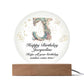 Happy Birthday Jacqueline v01 - Circle Acrylic Plaque