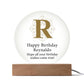 Happy Birthday Reynaldo v01 - Circle Acrylic Plaque