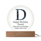 Happy Birthday Daniel v03 - Circle Acrylic Plaque