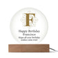 Happy Birthday Francisco v01 - Circle Acrylic Plaque