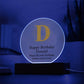 Happy Birthday Donald v01 - Circle Acrylic Plaque