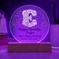 Happy Birthday Evelyn v01 - Circle Acrylic Plaque