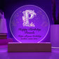 Happy Birthday Pamela v01 - Circle Acrylic Plaque