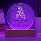 Happy Birthday Alease v02 - Circle Acrylic Plaque