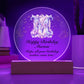 Happy Birthday Marion v01 - Circle Acrylic Plaque