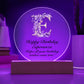 Happy Birthday Esperanza v02 - Circle Acrylic Plaque